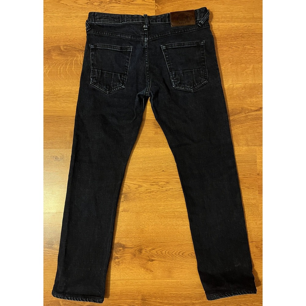 Denim Jeans Evisu Heritage Japan Custom Made Darkwash Straight Leg 30x30